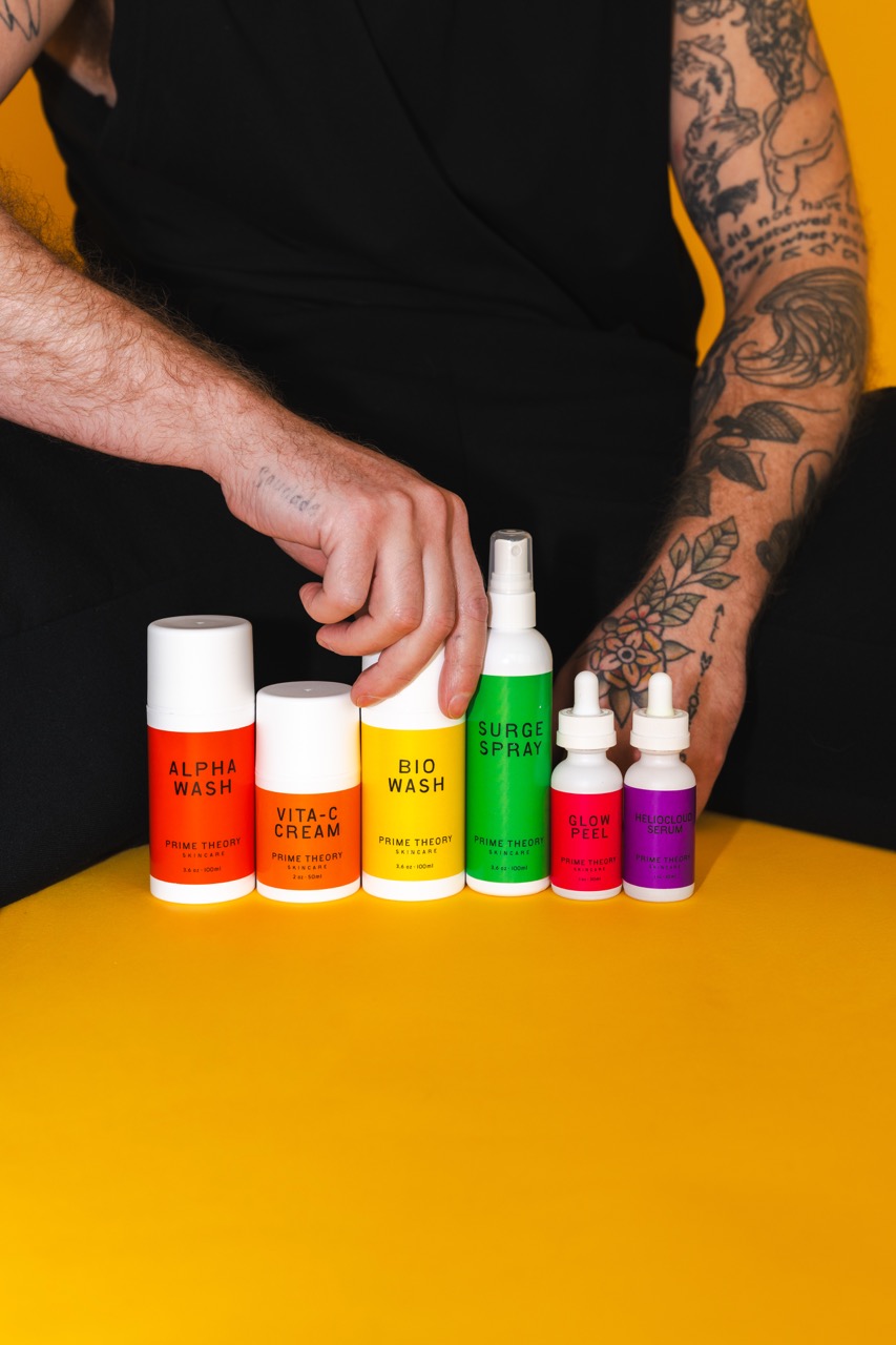Prime Theory colorful product row
