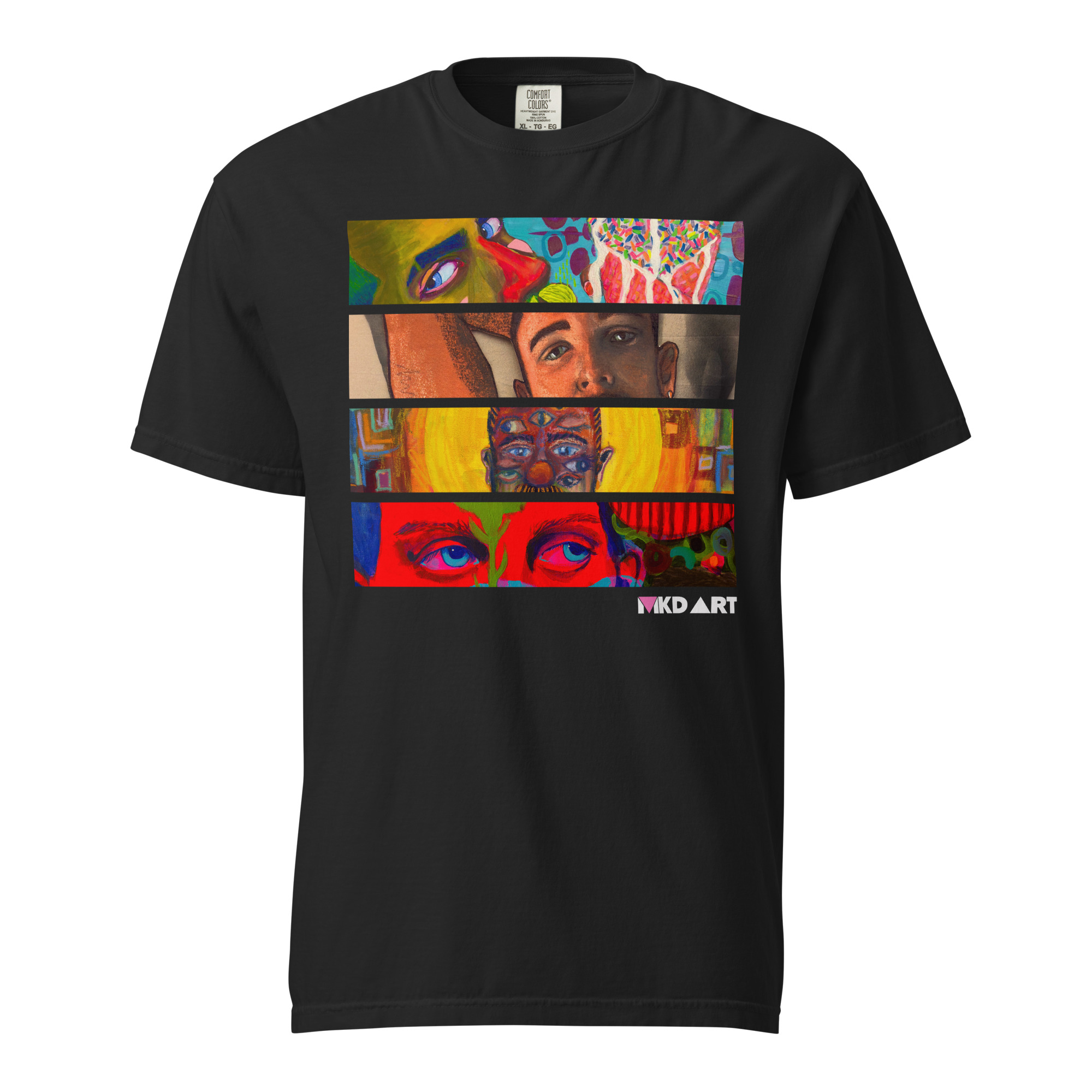 Eyes Art T Shirt - MKD ART - Comfort Colors Shirt