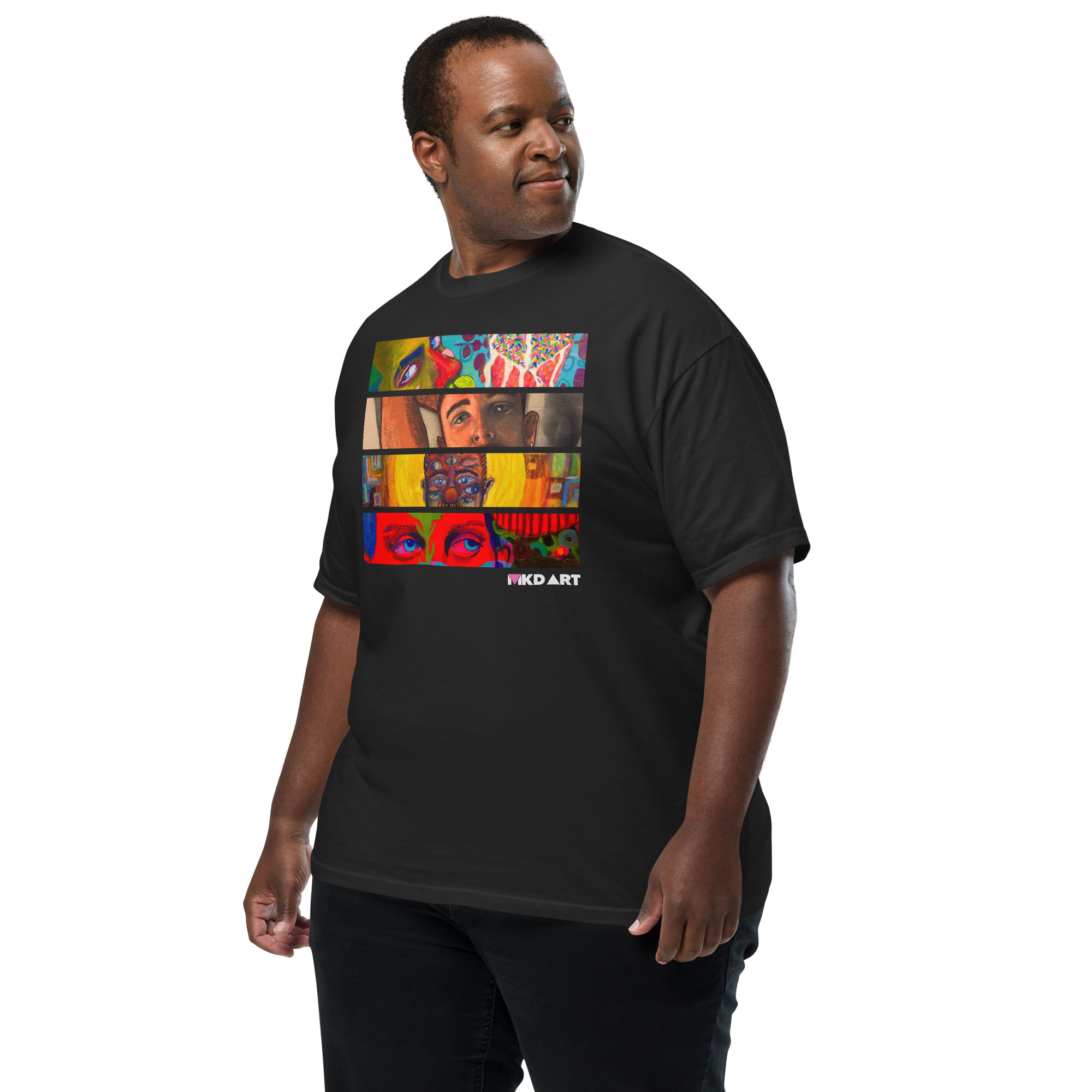 Eyes Art T Shirt - MKD ART - Comfort Colors Shirt - Image 3