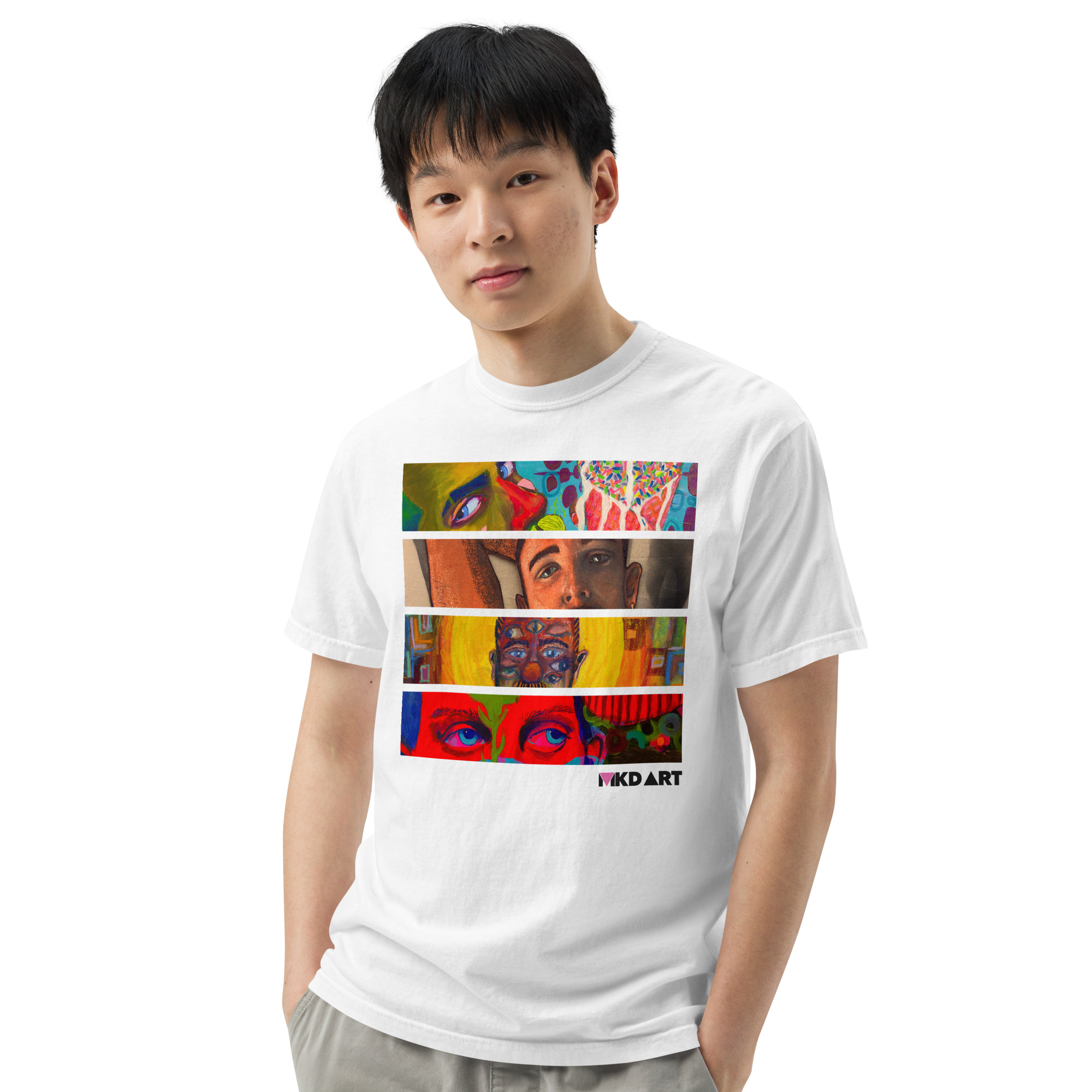 Eyes Art T Shirt - MKD ART - Comfort Colors Shirt - Image 8