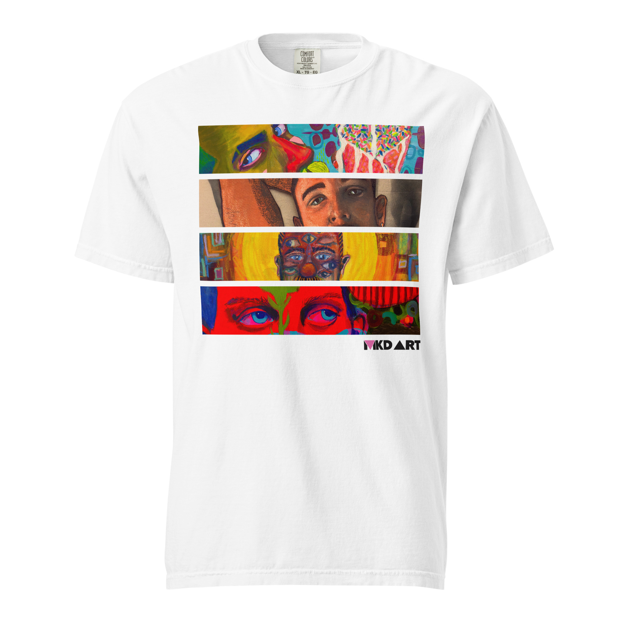 Eyes Art T Shirt - MKD ART - Comfort Colors Shirt - Image 7
